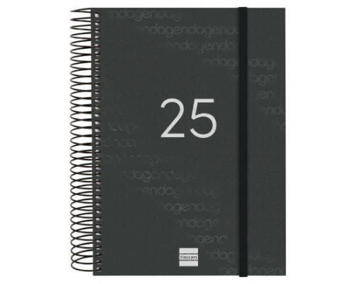 AGENDA 2025 BASIC YEAR E10 155X212MM DIA PAGINA NEGRO FINOCAM 741106025 (Espera 4 dias)