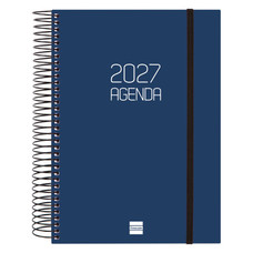 AGENDA 2027 BASIC OPAQUE E10 155X212MM DIA PAGINA AZUL FINOCAM 742911027 (Espera 4 dias)