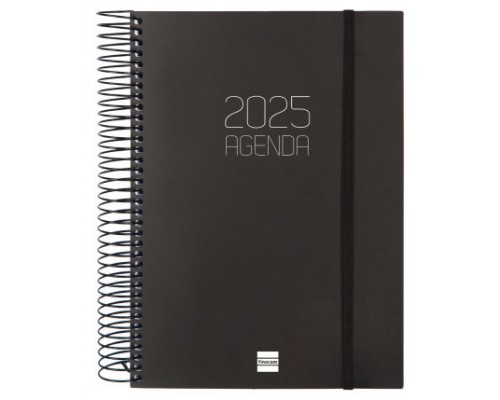 AGENDA 2025 BASIC OPAQUE E10 155X212MM DIA PAGINA NEGRO FINOCAM 742916025 (Espera 4 dias)