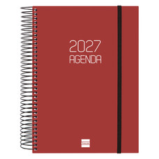AGENDA 2027 BASIC OPAQUE E10 155X212MM DIA PAGINA BURDEOS FINOCAM 742917427 (Espera 4 dias)