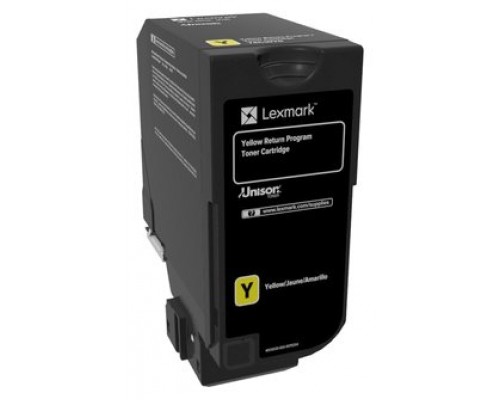 Lexmark CS720, CS725, CX725 Cartucho de toner amarillo Retornable