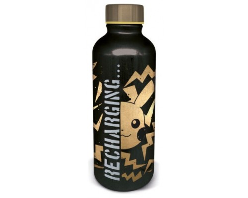 BOTELLA METÁLICA PIKACHU CARGANDO (NEGRO) 755 ML STOR REDSTRING 75759 (Espera 4 dias)