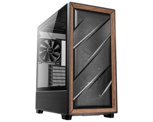 CAJA GAMING ANTEC FLUX E-ATX 2XUSB3.0 ,1XTYPE C 10GBPS S/F WOOD