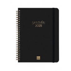 AGENDA 2025 TRENDY ALMA E10 155X212MM SEMANA VISTA HORIZONTAL NEGRO FINOCAM 762020125 (Espera 4 dias)