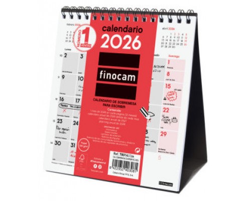 CALENDARIO 2026 SOBREMESA NEUTRO ESCRIBIR XS 140X150MM FINOCAM 780140026 (Espera 4 dias)