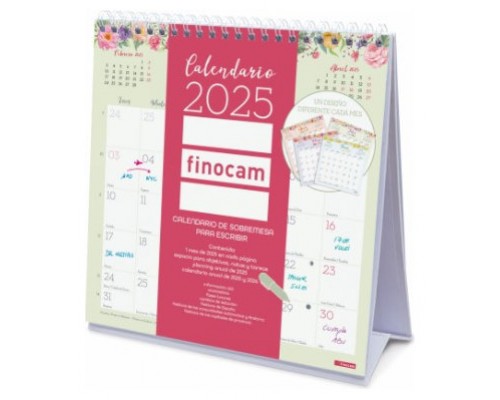 CALENDARIO 2025 SOBREMESA TRENDY DESIGN ESCRIBIR 190X190MM FINOCAM 787060125 (Espera 4 dias)