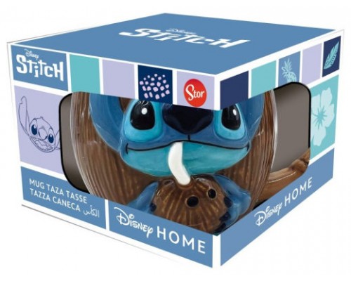 TAZA 3D EN CAJA REGALO STITCH EN COCO 420 ML STOR REDSTRING 78759 (Espera 4 dias)