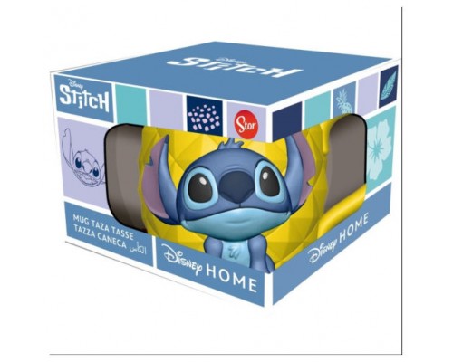 TAZA 3D EN CAJA REGALO STITCH EN PIÑA 414 ML STOR REDSTRING 78760 (Espera 4 dias)