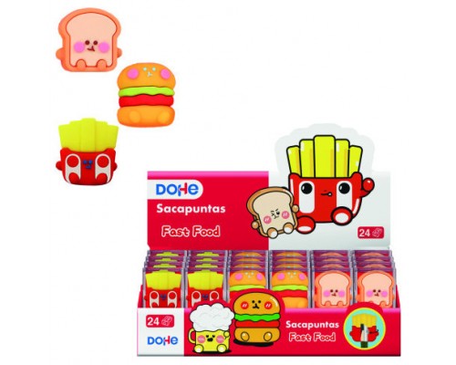 EXPOSITOR CON 24 SACAPUNTAS FAST FOOD DOHE 79677 (Espera 4 dias)