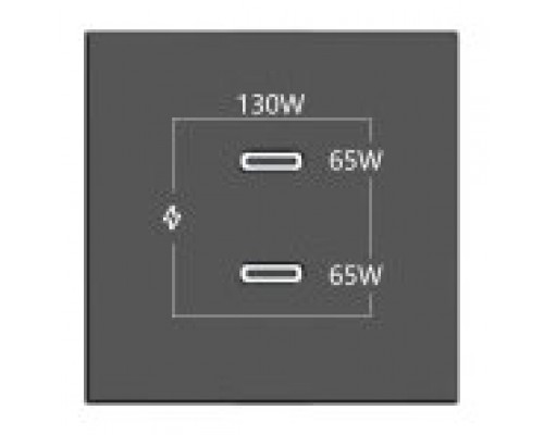 KRAMER CONNECT - ROOM CONNECTIVITY BLACK 2 PORTS USBC 130W ( (Espera 4 dias)