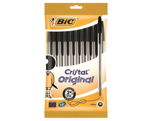 BIC 830864 bolígrafo Negro Medio 10 pieza(s) (Espera 4 dias)