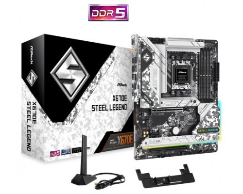 Asrock X670E Steel Legend AMD X670 Zócalo AM5 ATX (Espera 4 dias)