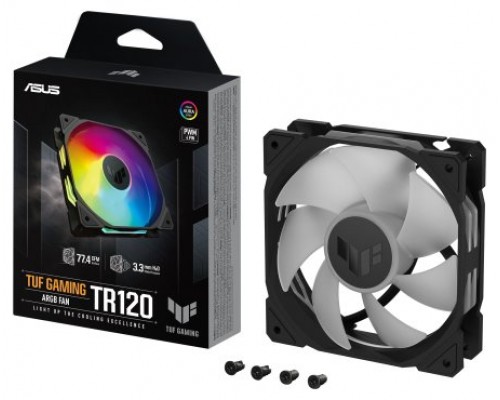 ASUS TUF Gaming TR120 ARGB Fan - Single Pack Carcasa del ordenador Ventilador 12 cm Negro (Espera 4 dias)