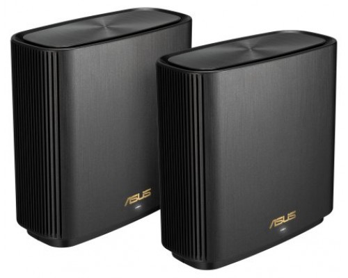 ASUS ZenWiFi AX (XT9) AX7800 2er Set Schwarz Tribanda (2,4 GHz/5 GHz/5 GHz) Wi-Fi 6 (802.11ax) Negro 4 Interno (Espera 4 dias)