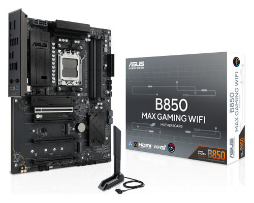 ASUS B850 MAX GAMING WIFI AMD B850 Zócalo AM5 ATX (Espera 4 dias) ASUS B850 MAX GAMING WIFI AMD B850 Zócalo AM5 ATX (Espera 4 dias)
