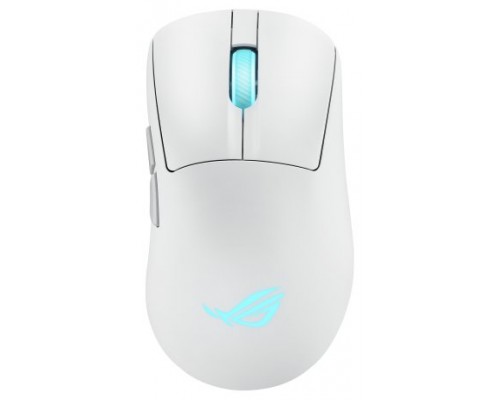 ASUS ROG Keris II Origin WHT ratón Juego mano derecha RF Wireless + Bluetooth + USB Type-A Óptico 42000 DPI (Espera 4 dias)