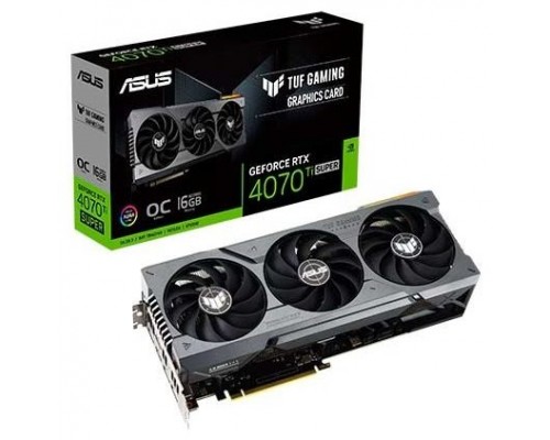 ASUS TUF Gaming TUF-RTX4070TIS-O16G-GAMING NVIDIA GeForce RTX 4070 Ti SUPER 16 GB GDDR6X (Espera 4 dias)