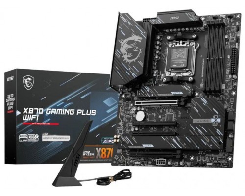 PLACA MSI X870 GAMING PLUS WIFI,AMD,AM5,X870,4DDR5,LAN5G+WIFI7+BT5.4,ATX (Espera 4 dias)