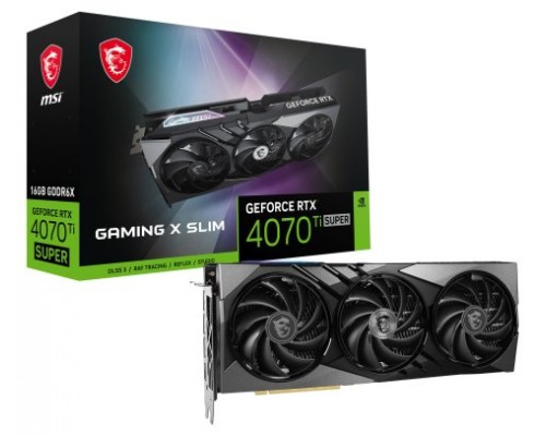 MSI GAMING GeForce RTX 4070 Ti SUPER 16G X SLIM NVIDIA 16 GB GDDR6X (Espera 4 dias)