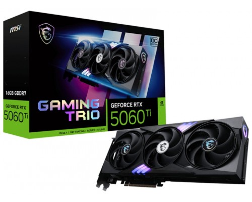 MSI GAMING GeForce RTX 5060 TI 16G TRIO OC NVIDIA 16 GB GDDR7 (Espera 4 dias)