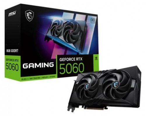 MSI GeForce RTX 5060 8G GAMING OC NVIDIA 8 GB GDDR7 (Espera 4 dias)