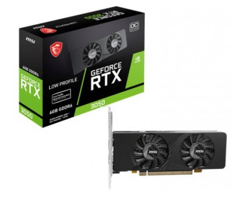 TARJETA GRAFICA MSI RTX 3050 LP E 6GB OC
