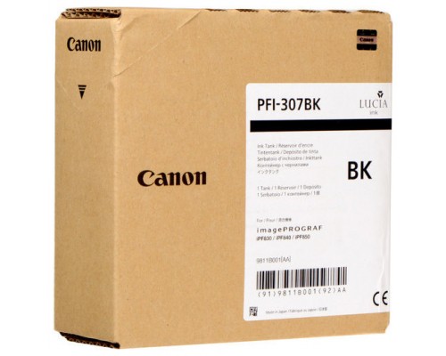 Canon iPF830,iPF840,iPF850 tinta Negro