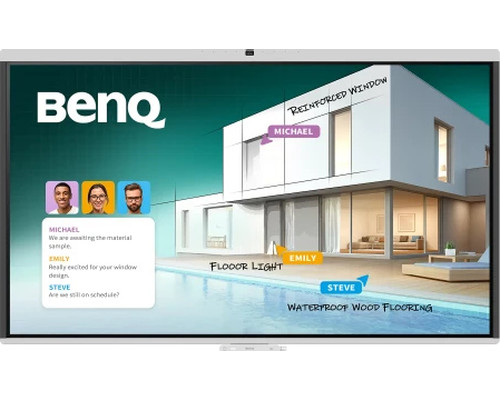 BenQ CM7505 pizarra blanca interactiva 190,5 cm (75") 3840 x 2160 Pixeles Pantalla t&aacute;ctil Blanco USB / Bluetooth (Espera 4 dias)