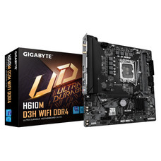 GIGABYTE H610M D3H WIFI DDR4 Placa Base &ndash; Compatible con procesadores Intel Core 14&ordf; generaci&oacute;n, VRM de 6+1+1 fases, hasta 3200 MHz DDR4, 2xPCIe 3.0 M.2, Wi-Fi 5, LAN 1 GbE, USB 3.2 Gen 1 (Espera 4 dias)