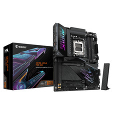 GIGABYTE X870E AORUS PRO X3D Placa Base - Compatible con procesadores AMD Ryzen 9000, VRM digital de 18+2+2 fases, hasta 9000MHz DDR5 (O.C.), 2xPCIe 5.0 + 2xPCIe 4.0, Wi-Fi 7, LAN 5GbE, USB 4 (Espera 4 dias)