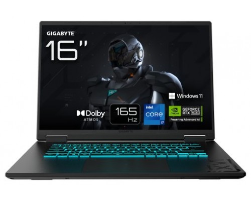 PORTATIL GIGABYTE A16 CWHI3ES864SH I7-13620H  RTX5070 32GB 1TB 16" WUXGA W11H