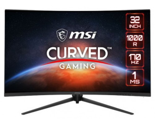 MSI MONITOR G321CQP E2. 31.5" (80 CM). CURVO 1000R. VA. 2560X1440 (WQHD). 170HZ. NEGRO. (Espera 4 dias)