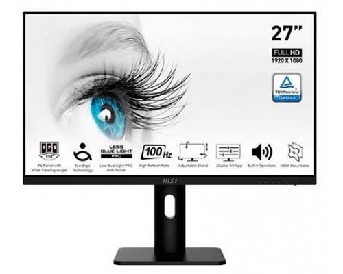 MSI Pro MP273AP pantalla para PC 68,6 cm (27") 1920 x 1080 Pixeles Full HD Negro (Espera 4 dias)