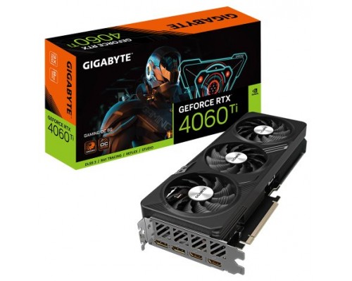 Gigabyte GeForce RTX­­ 4060 Ti GAMING OC 8G NVIDIA GeForce RTX 4060 Ti 8 GB GDDR6 (Espera 4 dias)