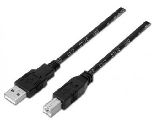 CABLE USB AISENS USB2.0 A/M - B/M 1.0M NEGRO IMPRESORA (Espera 4 dias)