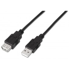 CABLE USB 2.0 TIPO AM-AH NEGRO 1.8M AISENS A101-0016
