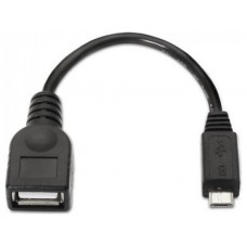 AISENS CABLE USB 2.0 OTG TIPO MICRO B M-A H NEGRO