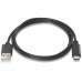 CABLE USB 2.0 3A TIPO USB-CM-AM NEGRO 2.0M AISENS