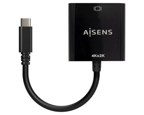 AISENS - CONVERSOR USB-C A HDMI 4K@30HZ, USB-C/M-HDMI/H, NEGRO, 15CM