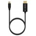 AISENS - CABLE CONVERSOR ALUMINIO USB-C A HDMI 2.1 8K@60HZ, USB-C/M-HDMI/M, NEGRO, 2.0M