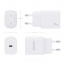 CARGADOR USB-C PD3.0 1 PUERTO 1xUSB-C 20W BLANCO