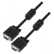 CABLE SVGA FERRITA HDB15M-HDB15M NEGRO 25M AISENS