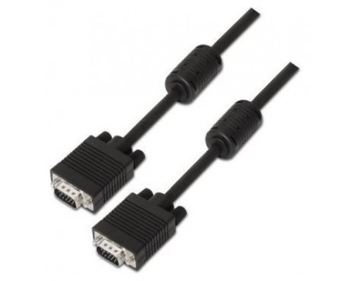 CABLE SVGA FERRITA HDB15M-HDB15M NEGRO 25M AISENS