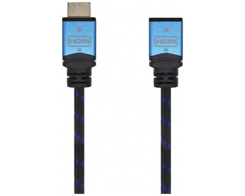 CABLE HDMI V2.0 PROLONGADOR 4K60HZ 18GBPS AM-AH NEGRO