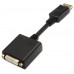 AISENS - CONVERSOR DISPLAYPORT A DVI SINGLE LINK, DP/M-DVI/H, NEGRO, 15CM