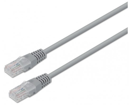 AISENS - CABLE DE RED LATIGUILLO RJ45 CAT.6 UTP AWG24, GRIS, 10M