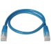 CABLE RED LATIGUILLO RJ45 CAT.6 UTP AWG24 AZUL 2.0M