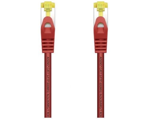 CABLE RED LATIGUILLO RJ45 LSZH CAT.7 SFTP AWG26 ROJO