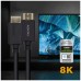 CABLE HDMI CERTIFICADO V2.1 8K 60HZ 48GBPS AM-AM NEGRO