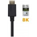 AISENS - CABLE HDMI V2.1 ULTRA ALTA VELOCIDAD / HEC CERTIFICADO 8K@60HZ 48GBPS, A/M-A/M, NEGRO, 3.0M